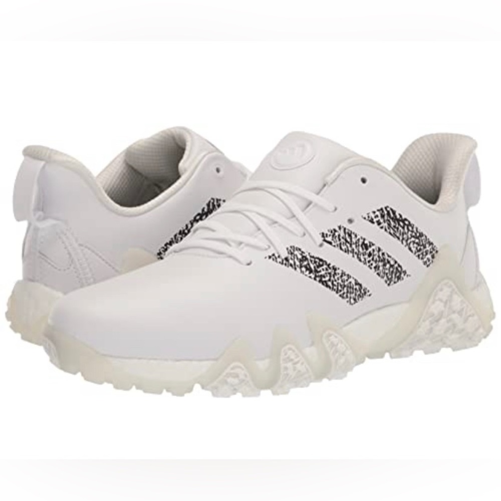 Adidas Men’s Sz 8 CODECHAOS 22 Golf Shoe Spike-less White Black